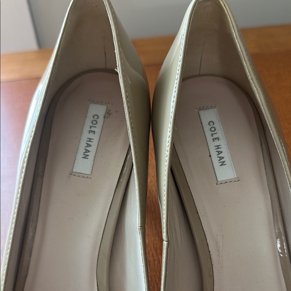 Cole Haan Women's Peep Toe Heels - Beige - Picture 9 of 11